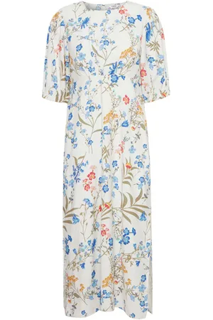 B YOUNG Byimilda Long Dress Marshmallow Mix - Uk 10