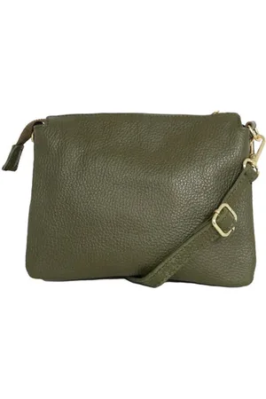 Attic Womenswear Leather Triple Action Crossbody Bag