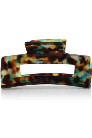 Big Metal London Bulldog Hairclip Sophia Yellow Brown