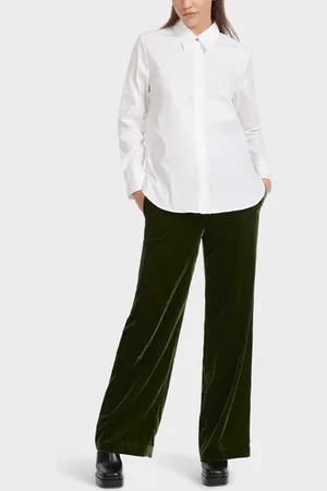 Marc Cain Shirt Blouse With Pleated Border Vc 51.43 W71 Col 100 - 6 / 100
