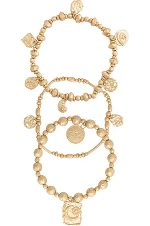 Bibi Bijoux Bibi Bijoux Molten Metal Ball Bracelet Set
