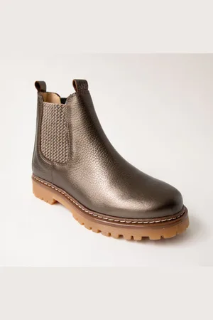 ANGULUS Classic Chelsea Boot Grey Shine/check - Grey Shine / Check / 31