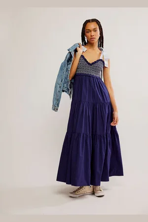 Free People Bluebell Solid Maxi Dress - Xs