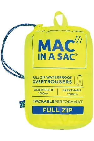 Mac in a Sac - Waterproof Overtrousers Trousers (Full Zip) - Small