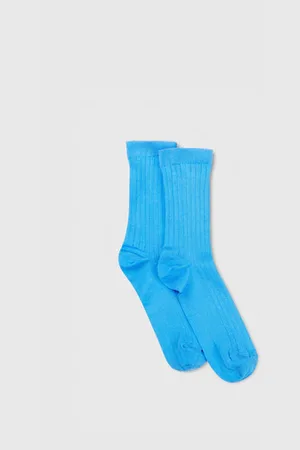 WoodWood Chaussettes Natascha Rib Bleu Ciel - 37/39 / Bleu