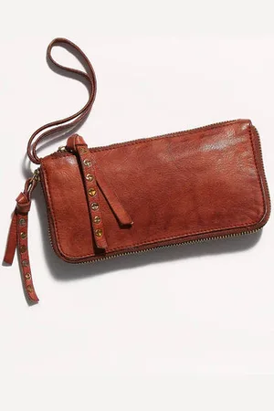 Free People Distressed Leather Wallet