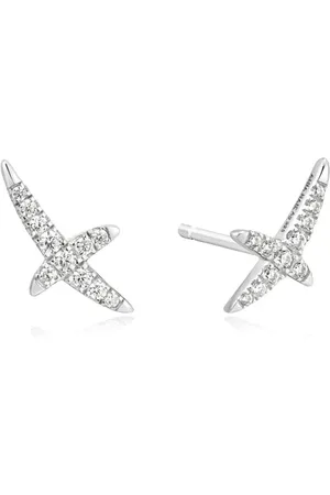 ANIA HAIE Kiss Pave Stud Earrings - Heart Hunter