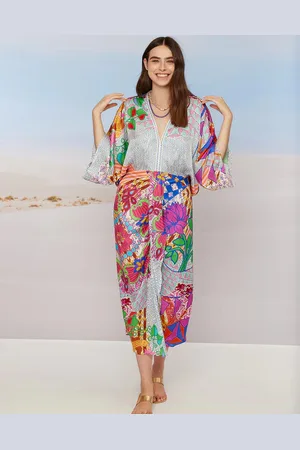 Me369 Sophia Kimono Rangoli Dress - Xs/s