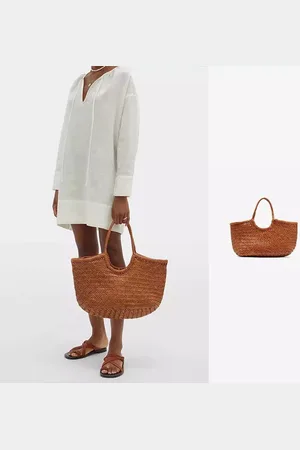 T&SHOP Handwoven Leather Shoulder Bag