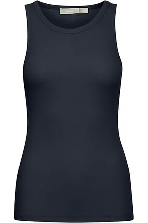 FRANSA Hizamond Vest Top In Dark Peacoat - S