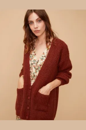 Louizon Acrylic Gilet Piya Cardigan - - Size 0