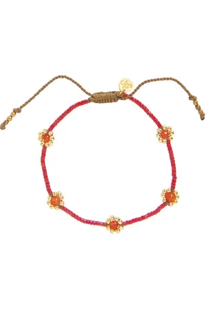 A Beautiful Story Botanic Carnelian Coloured Bracelet