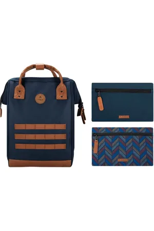 Cabaia Sac A Dos Vegan Bleu Et Marron
