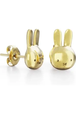 Miffy Mini Head Studs Earrings 18ct Vermeil
