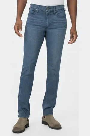 Paige Lennox - Lopez Grey Wash Denim Slim Fit Jeans M653i95-b222 - 33w