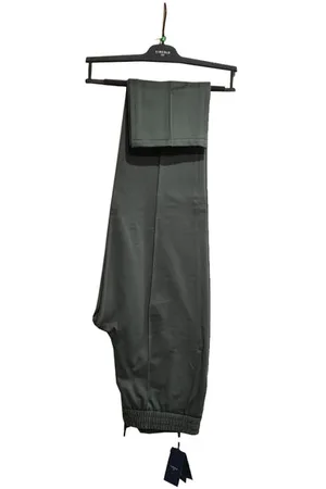 Circolo Khaki Stretch Cotton Jogger Trousers - 54 (38w)