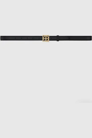 ANINE BING Monogram Belt - Black / Xs/s / A-12-10461-000
