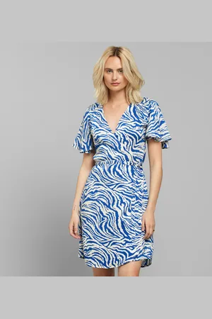 Dedicated Wrap Dress Kungshamn Zebra - Xs