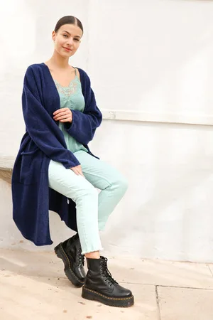 ERIBE Corry Long Cardigan (Cardi-coat) - Regatta - M/l