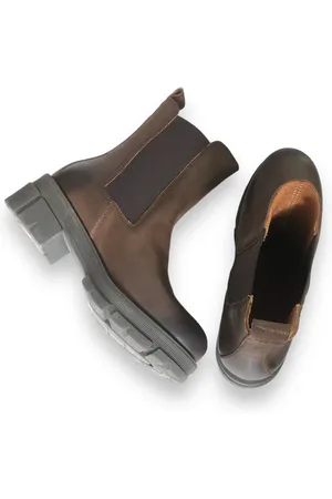 Ten Points Leder-boots, Cecilia - Braun / 40