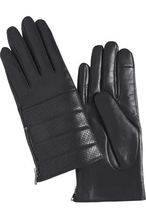 Ichi Gants En Cuir Noir - Xs-s