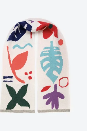 Miss Pompom Botanical Wool Scarf