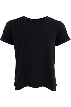 Black Colour Round Neck T-shirt - - S/m