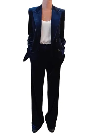 Black Label Palazzo Trousers - 42 / Blue / 313514-011647