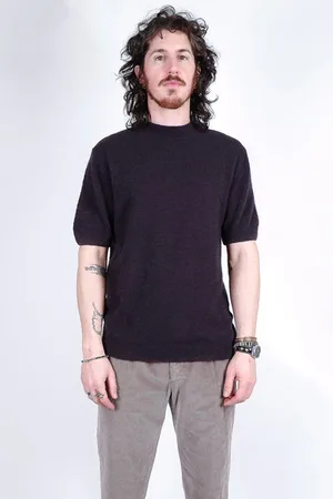 Daniele Fiesoli Boiled Wool Turtle Neck S/s T-shirt - Small