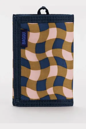 Baggu Nylon Wallet - Wavy Gingham