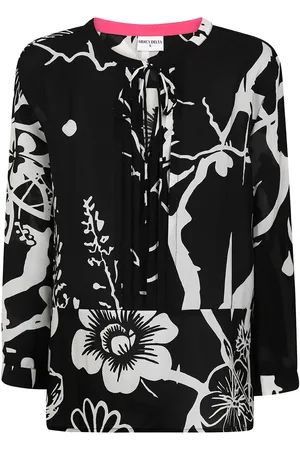 MERCY DELTA Fenton Silk Imaginary Paradise Printed Blouse - Small
