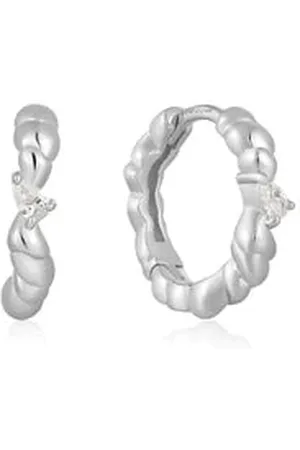 ANIA HAIE Twisted Wave Huggie Hoop Earrings