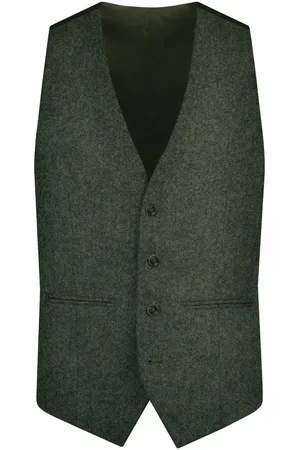 TORRE Donegal Tweed Suit Waistcoat - - 36