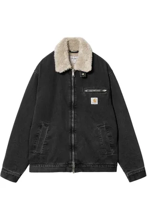 Carhartt Chaqueta Herald - Black/wax (Stone Washed) / M