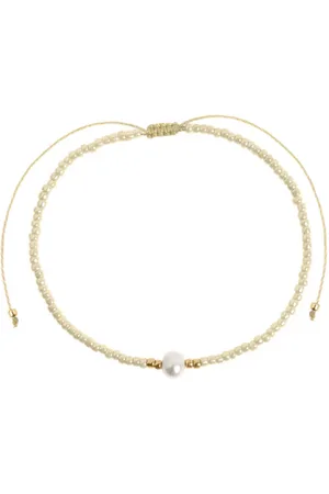 Catimini Alba Bead With Pearl Macrame Bracelet