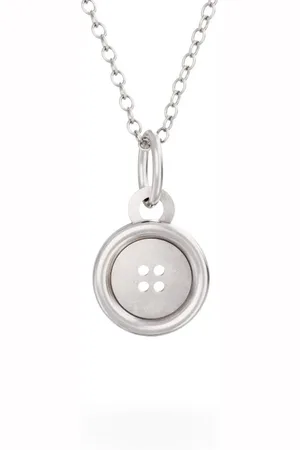 Miffy Sterling Button Necklace