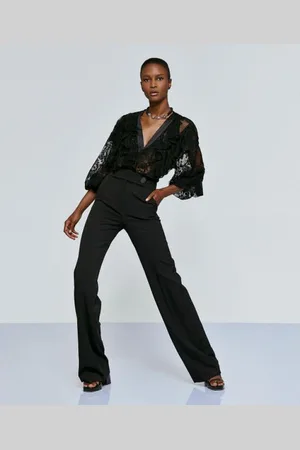 ACCESS FASHION Carly Lace Ruffle Blouse - 8