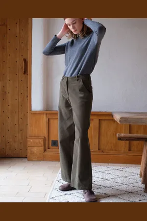 Bibico Harper Wide Leg Trousers - Cord - 14