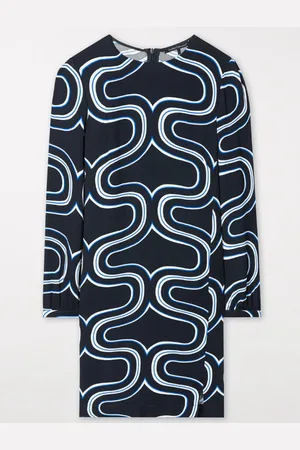 Luisa Cerano Mini Dress With Wave Print 798481 3604 Col 2921 - 12/38