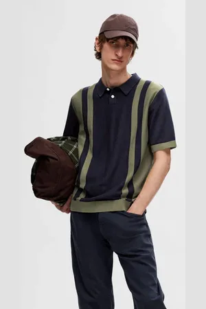 SELECTED Mattis Knit Colorblock Polo - S