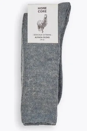 Homecore Chaussettes Alpaca Blend Socks - Earth Denim - Bleu / 39 - 42
