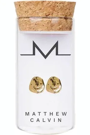 Matthew Calvin Earrings Stud Dappled - Rose Gold