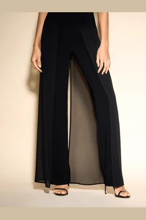 Joseph Ribkoff Chiffon Overlay Straight Leg Trousers 233773 Col 11 - Uk12