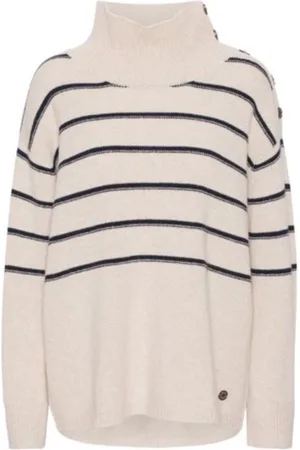 Beta Studios Gaiga Stripe Jumper - Oat - M