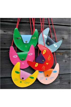 Ark Colour Design Ark Cat Pocket Purse - Grey/navy