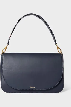 Paul Smith Medium Leather Saddle Bag With Swirl Strap