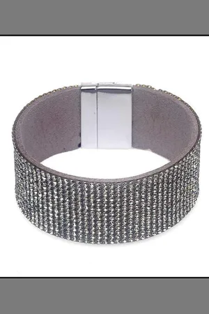 Black Colour Medium Diamond Bracelet - One Size