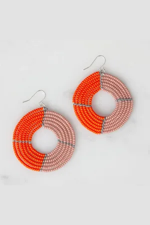 Bohemia And Orange Ngare Earrings