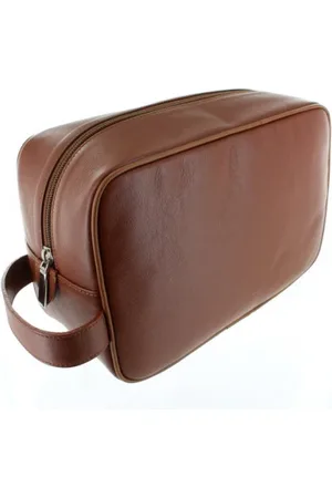D R Harris Large Wash Bag - Tan