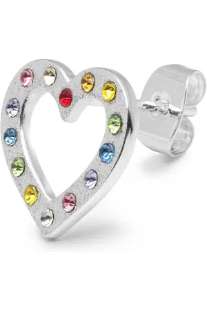 Lulu Copenhagen Omg Heart Earring - Rainbow